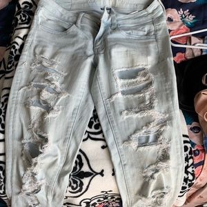 American Eagle ripped jeans